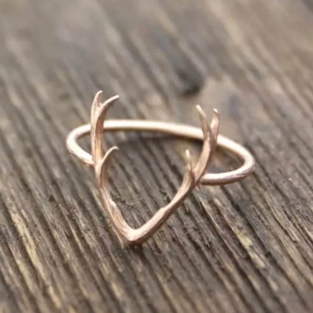 Antler rings gold or silver